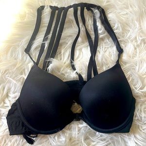 Pink, Front Clasp Push Up Bra
